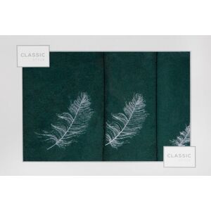 ArtFir Sada ručníků | zelená s listy