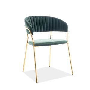 Signal Jídelní židle Lira Velvet Farba: Zelená