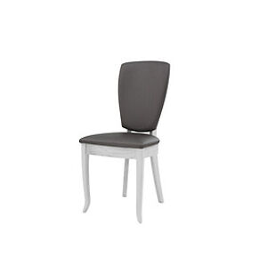 BRW Jídelní židle: ORLAND Látka: Sawana 18/ Sawana 10 - tehlovo/horčicová, Prevedenie dreva Trax: Dub bielený