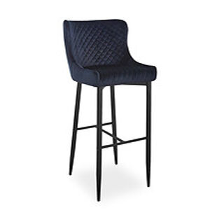 Barová židle: SIGNAL COLIN B VELVET H-1 SIGNAL - stoličky: kov/ tkanina granátová (Bluvel 86)