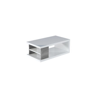 ArtAdrk Konferenční stolek LUKE | bílá/beton