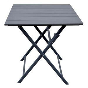 Asko a.s. CALVIN 449 - zahradní skládací stolek šedý, hliník + polywood