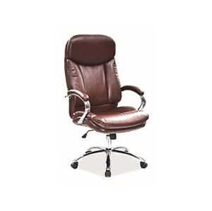 Kancelářské křeslo: SIGNAL Q-382 SIGNAL - stoličky: ekokoža hnedá