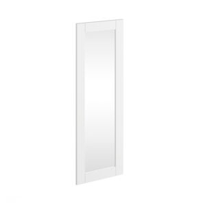 Zrcadlo Belluno Elegante, bílé, masiv, borovice, 130 x 47cm