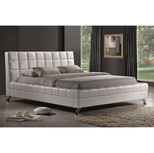 BRW Čalouněná postel: SIGNAL SALTA 160 x 200 SIGNAL - spálňový nábytok: ekokoža - biela
