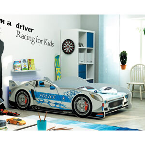 BMS Dětská autopostel CARS | 80 x 160 cm Barva: Bílá / stříbrná