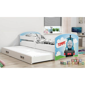 BMS Dětská obrázková postel s přistýlkou LUKI 2 | bílá Obrázek: Tommy