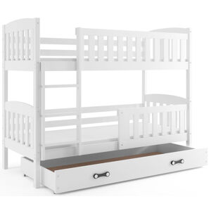 BMS Dětská patrová postel Kubus / BÍLÁ Barva: Bílá / bílá, Rozměr: 200 x 90 cm