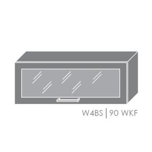 ArtExt Kuchyňská linka Brerra - lesk Kuchyně: Horní skříňka W4BS/90 WKF / rám v barvě dvířek (ŠxVxH) 90 x 36 x 32,5 cm