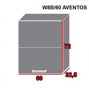ArtExt Kuchyňská linka Brerra - mat Kuchyně: Horní skříňka W8B/60 AVENTOS /korpus grey,lava,bílá (ŠxVxH) 60 x 72 x 32,5 cm