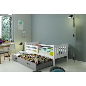 BMS Dětská postel s přistýlkou CARINO 2 Barva: bílá / šedá