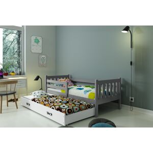 BMS Dětská postel s přistýlkou CARINO 2 Barva: Šedá / bílá