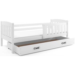BMS Dětská postel KUBUŠ 1 s úložným prostorem| bílá Barva: Bílá / bílá, Rozměr: 160 x 80 cm