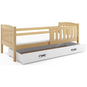 BMS Dětská postel KUBUŠ 1 s úložným prostorem | borovice Barva: Borovice / bílá, Rozměr: 200 x 90 cm