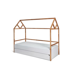 ArtBel Dětská postel s přistýlkou LOTTA domeček | 90 x 200 cm Barva: Bílá