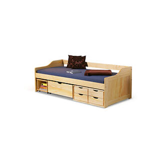 Dětská postel: HALMAR MAXIMA HALMAR - drevo: borovica lakovaná