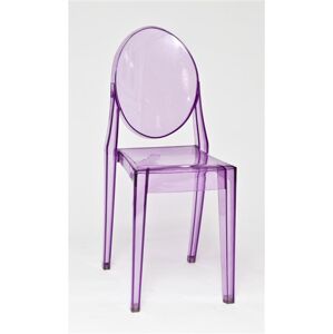 Židle Viki fialová transp.